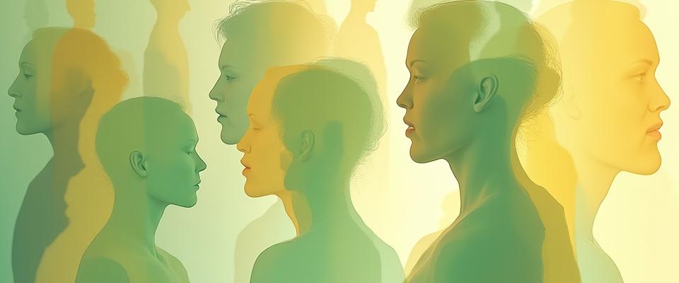 Mosaïque d'avatars stylisés représentant la diversité de la communauté Lumière Zen