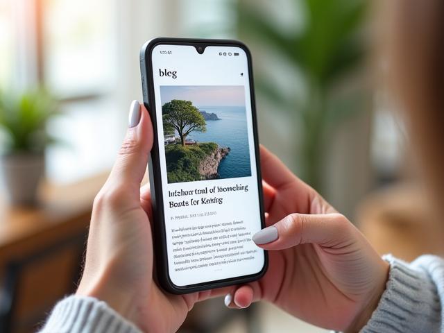 Capture d'écran d'un article du blog Lumière Zen sur un smartphone, texte clair et design épuré.
